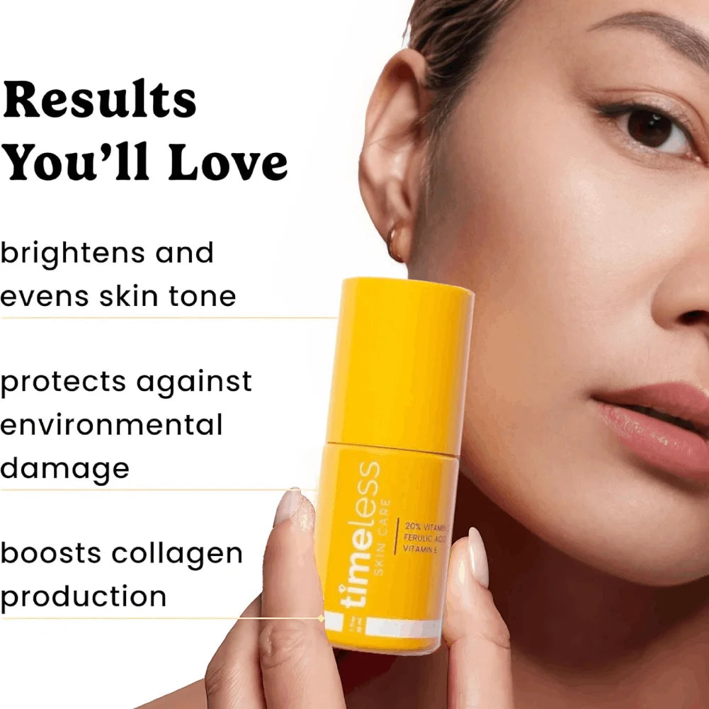 Vitamin C Serum with Ferulic Acid – Anti-Aging Brightening Essence Vitamin C Face Serum Zpaxo