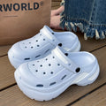 Chunky Platform Clogs Sandals Women 2026 Summer Soft Thick Bottom