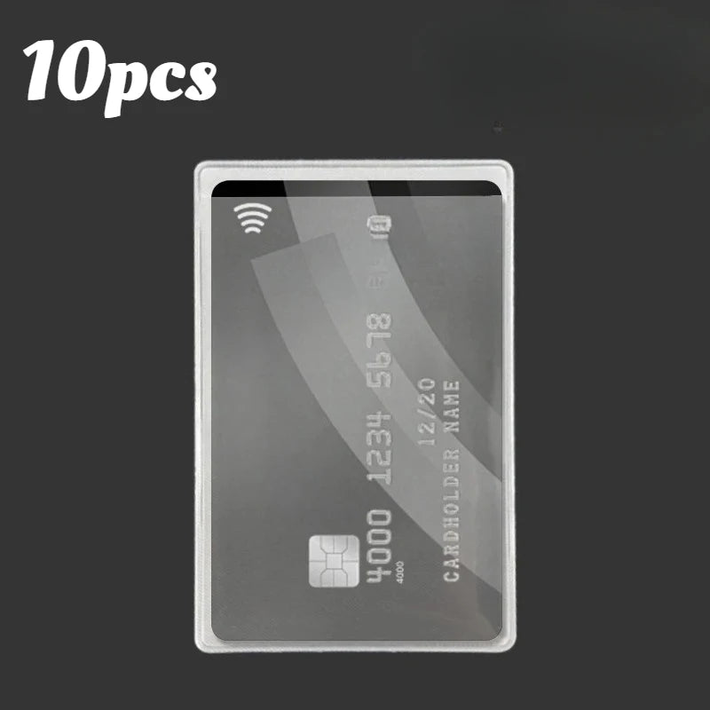 PVC Waterproof Transparent Card Holder Plastic Id Holders Case