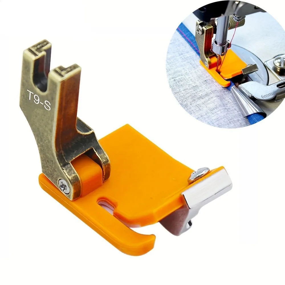 1Pc Plastic T9 Adjustable Multi-Function Presser Foot Hemming Rolling Edge Guide Feet For Industrial Sewing Machine Accessories Zpaxo