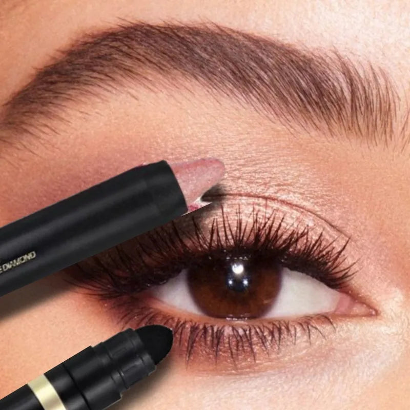 Metallic Glitter Eyeshadow Stick Matte Waterproof Shimmer Lying Silkworm Long Lasting High Gloss Pearlescent Eyeshadow Pen Zpaxo