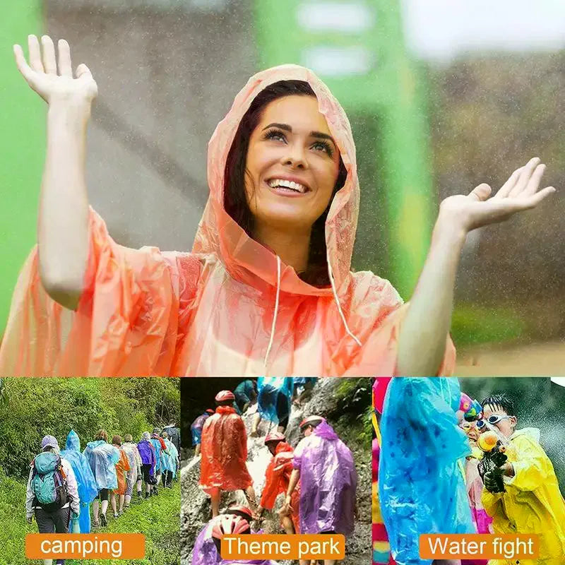 Portable Raincoat Ball Disposable Waterproof Poncho Adults Thickened Zpaxo