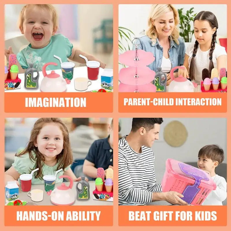 Play Kitchen Accessories Preschool Learning Activities Game Interactive Learning Play Kitchen Toys Pretend Food Set For Kids Zpaxo