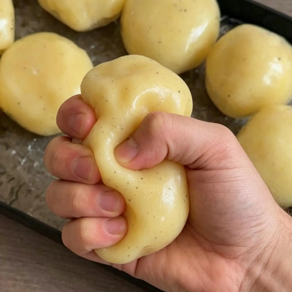 Handmade Mashed Potato Squeeze Toy Realistic Soft Stress Relief Funny