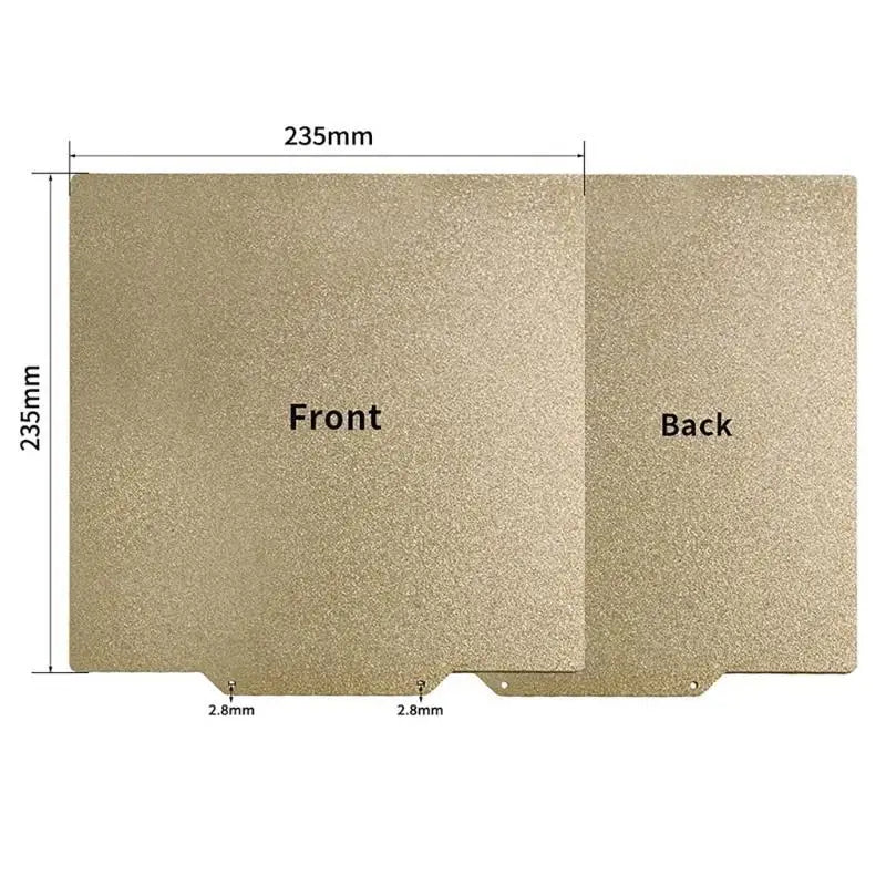 652F 3D Printing Plate Dual Sided Steel Bed PEI+Magnetic Surface Zpaxo