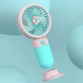 10pcs Handheld Small Fan Summer Mini USB Charging 1st Gear Fan with Lazy Stand Handheld Desktop Portable Silent Student 1PC Zpaxo blue 10pcs