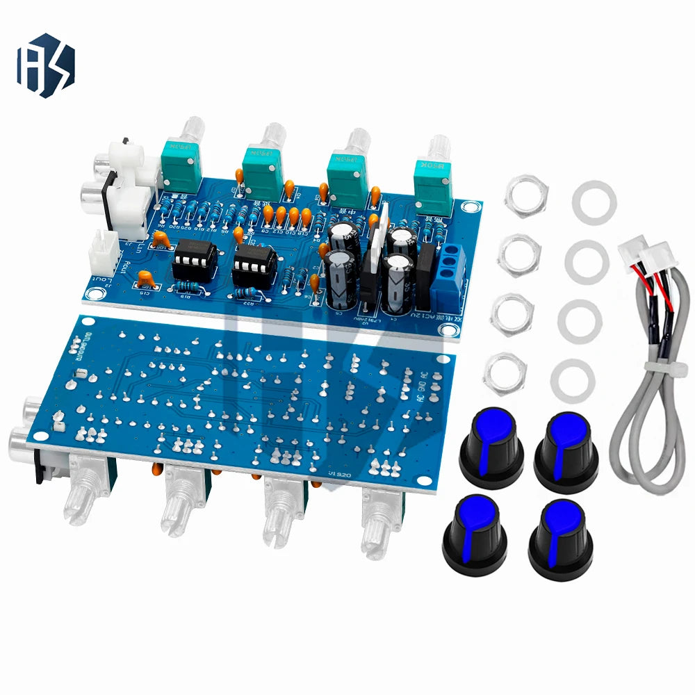1PC XH-M164 Preamp Module: 4-Channel Stereo with NE5532 Tone Control – Audio System Compatible Zpaxo