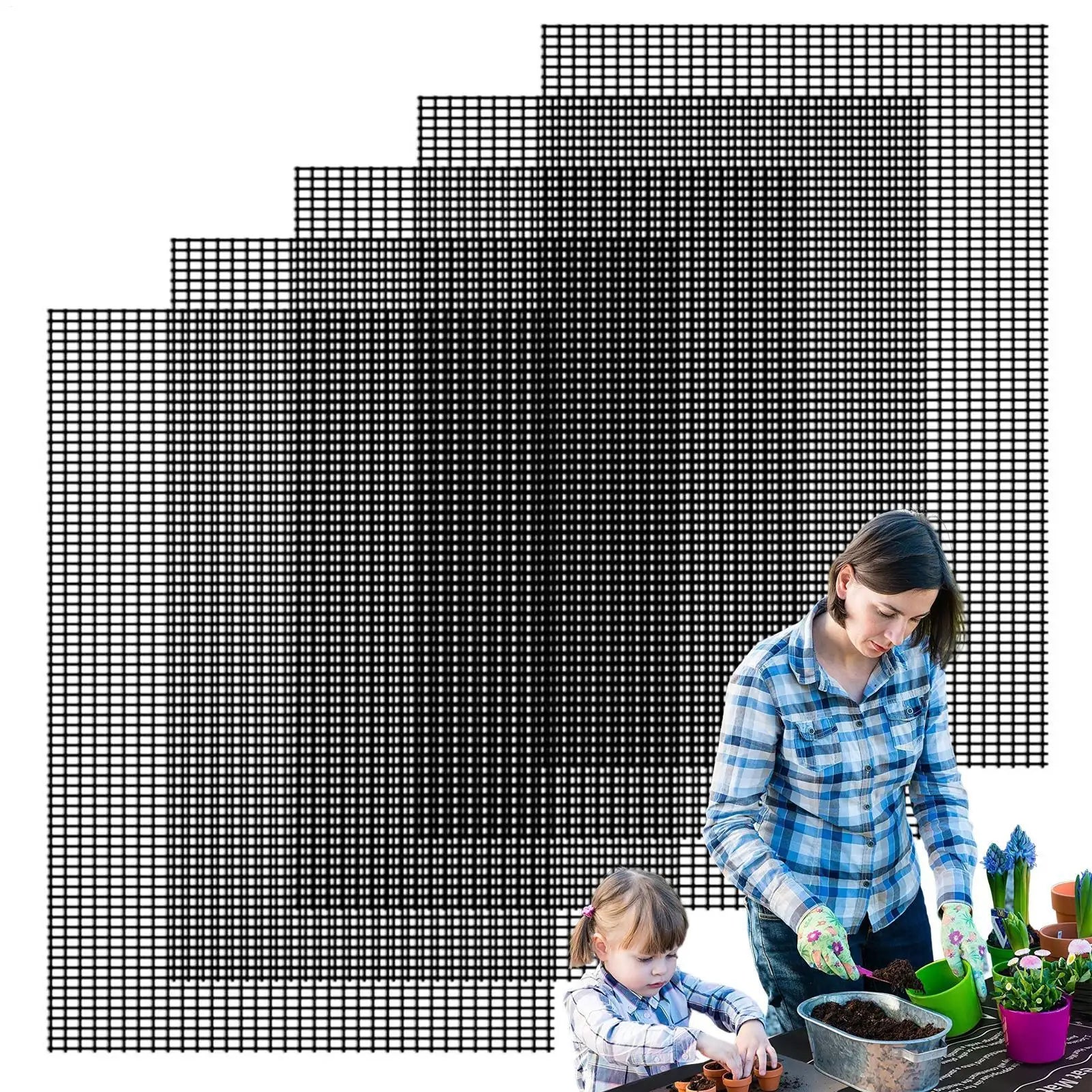 Flower Pot Hole Mesh Pad 7 87x11 Leakproof Rectangular Pads Pots