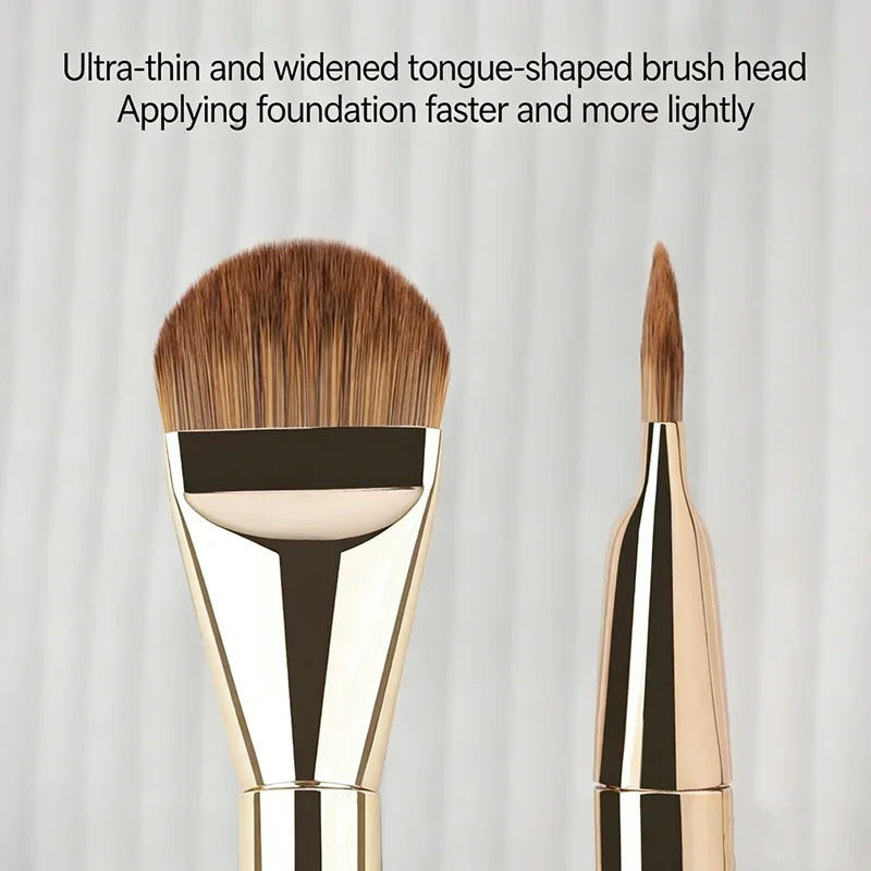 Ultra Thin Foundation Brush Synthetic Bristles Precision Application