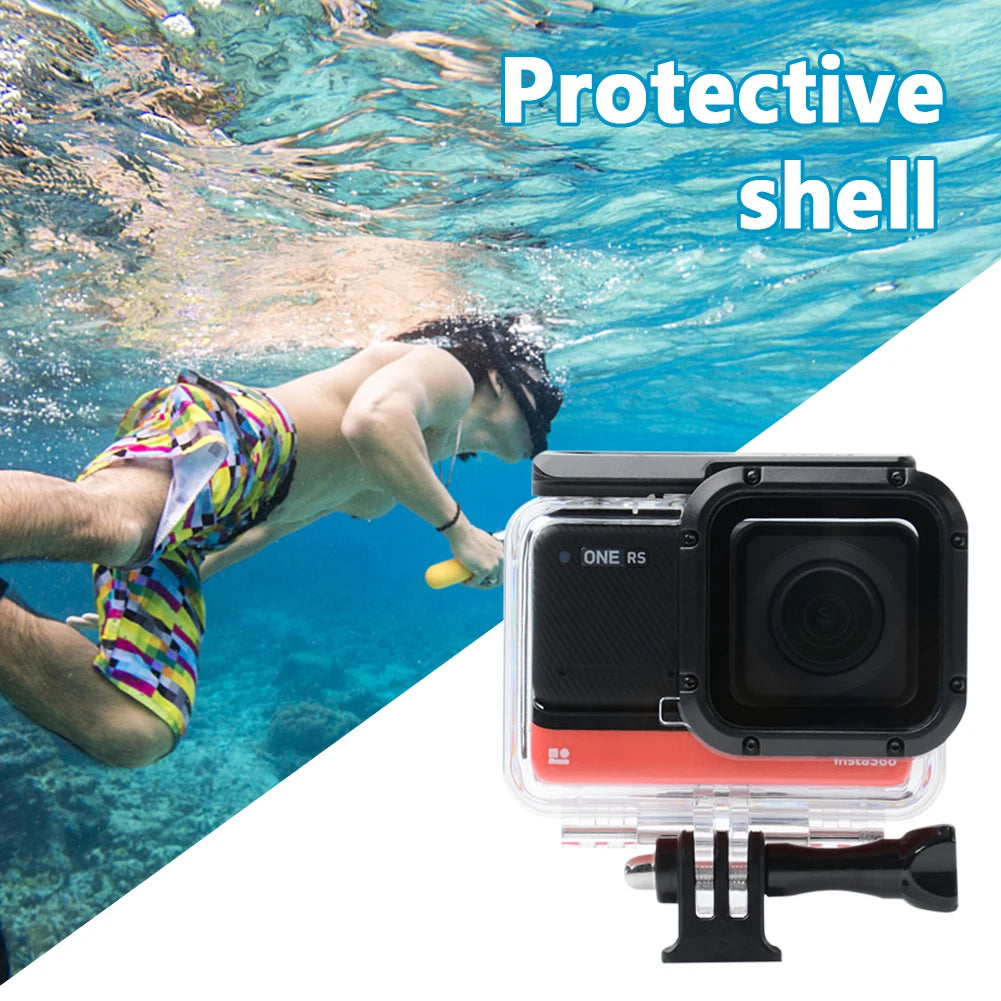 Protective Case Transparent Protective Shell Diving Accessories Support 60m Snorkeling for Insta360 One Rs 4k Action Camera Zpaxo China Mainland