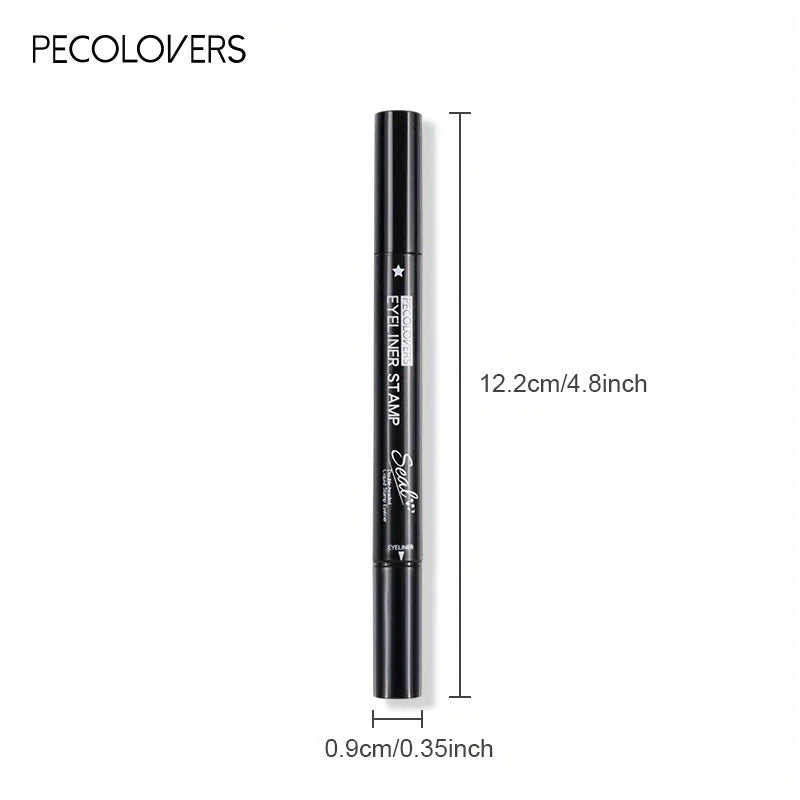 7 Styles Eyeliner Stamp Pen Red Black Liquid Eyeliner Pen Double-ended Lazy Eye Liner Pencil Fast Drying Waterproof Eye Makeup Zpaxo