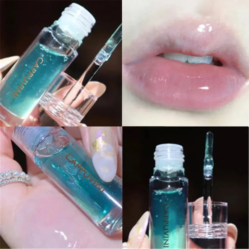 Water Light Lip Gloss Moisturizer Transparent Jelly Mirror Crystal Zpaxo 1Pcs04 Avocado Taste