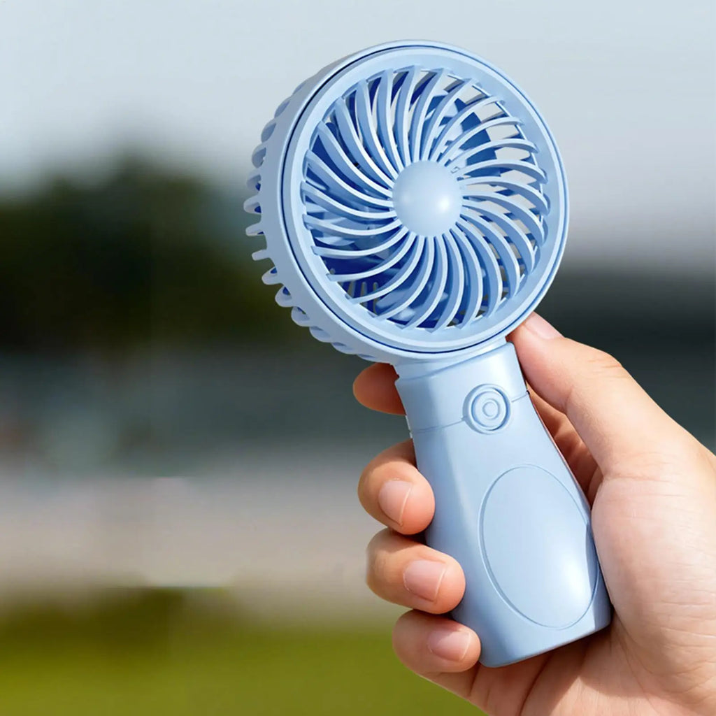 Mini Fan Handheld Low Noise 3 Speed Adjustable Cooler Portable Small