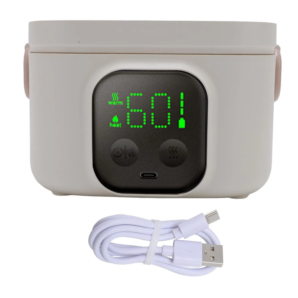 Electric Lunch Box Food Warmer Portable Insulation Mode Rechargeable