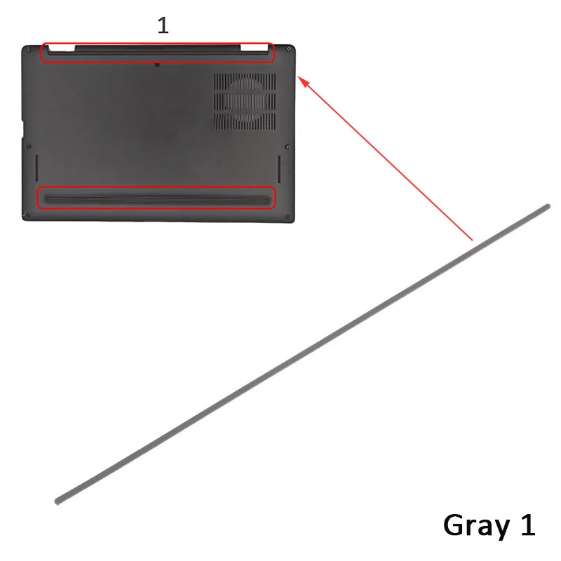 1 Laptop Rubber Strip Dell Latitude 7310 DIY Bottom Case Foot Pad