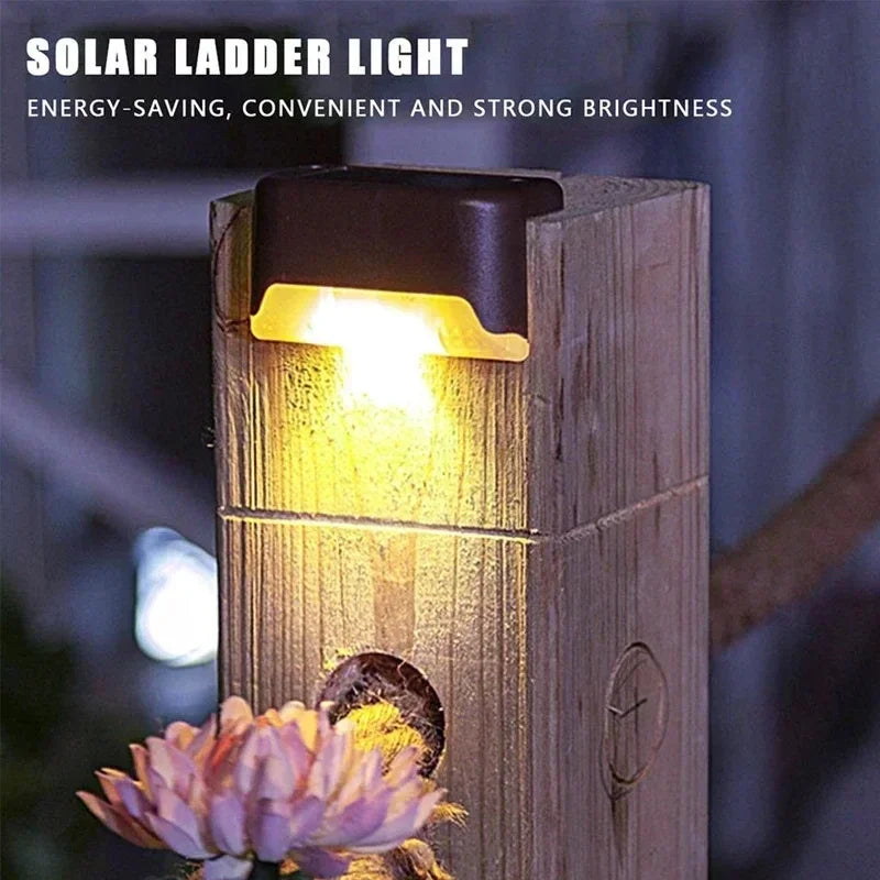 Solar LED Fence & Step Light – Outdoor Garden Terrace Lamp