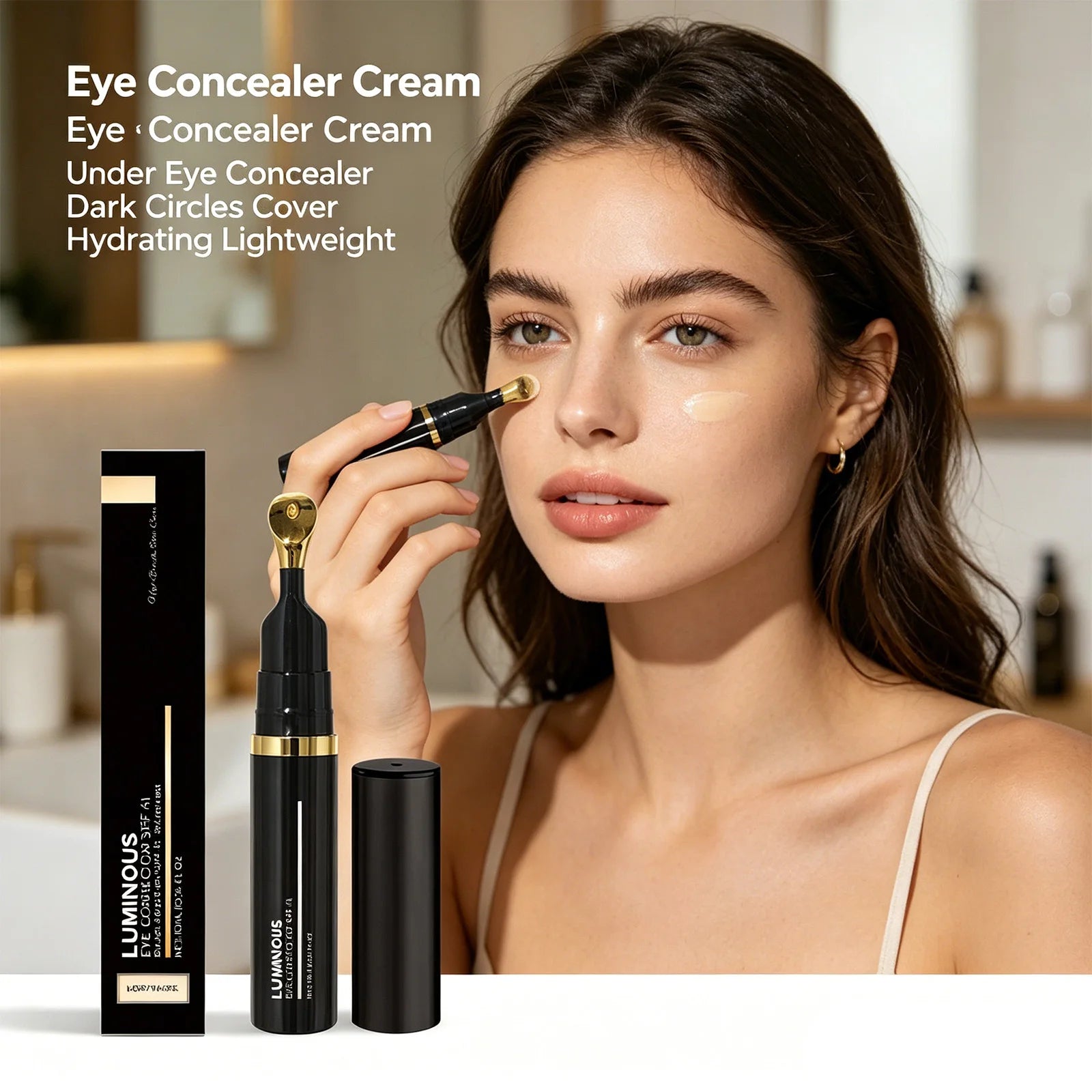 Dark Circles Concealer Deep Hydrating Moisturizing Lightweight Anti Aging Eye Cream Sun Protection Fine Lines Reducer Cosmetic Zpaxo
