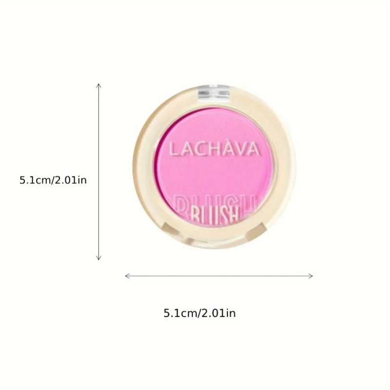 1PC Monochrome Blush Palette, Low Saturation Powder, Matte Effect, Pink/red, Long-lasting, Suitable for Date and Daily Needs Zpaxo