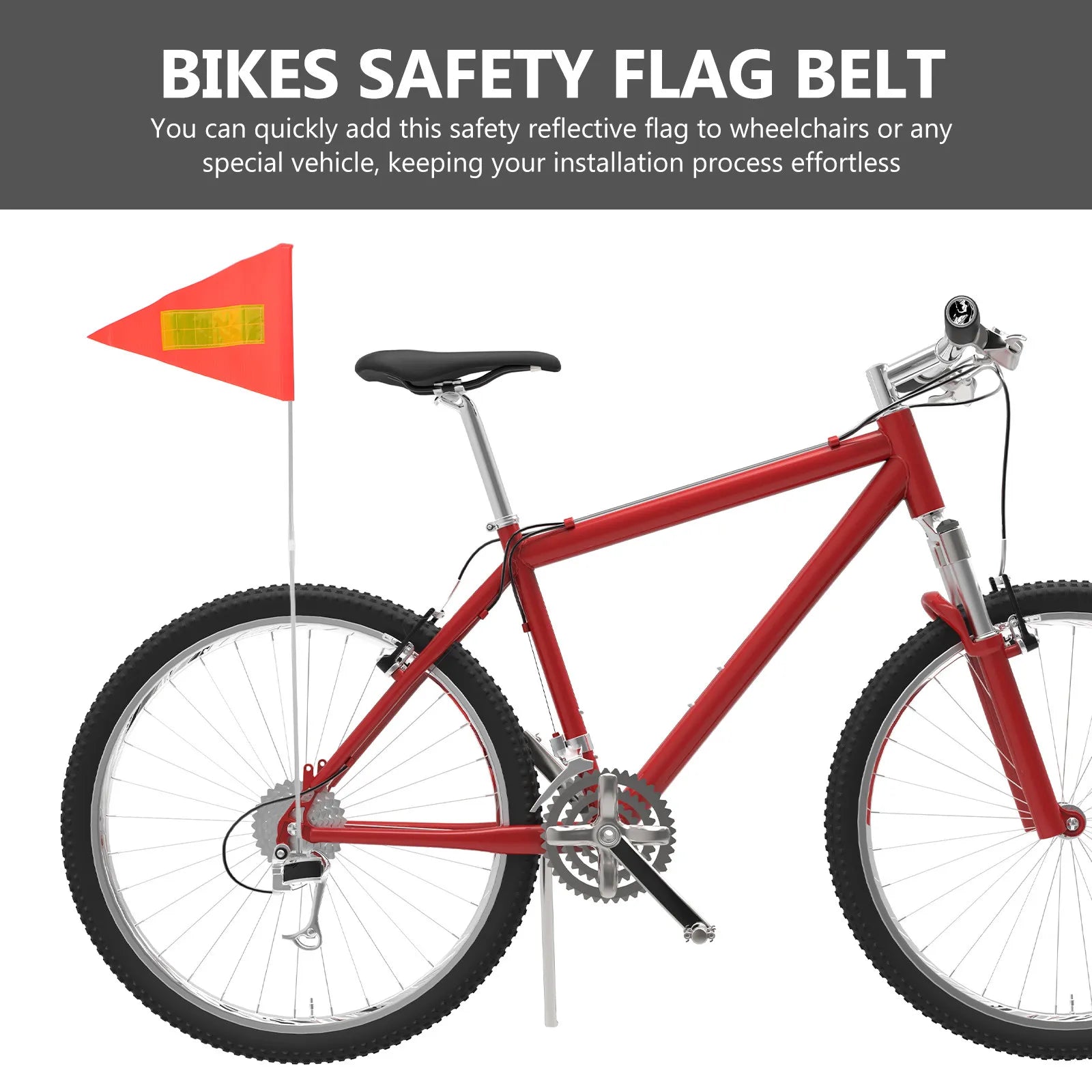 Bicycle Safety Reflective Flag Enhanced Visibility Night Cycling