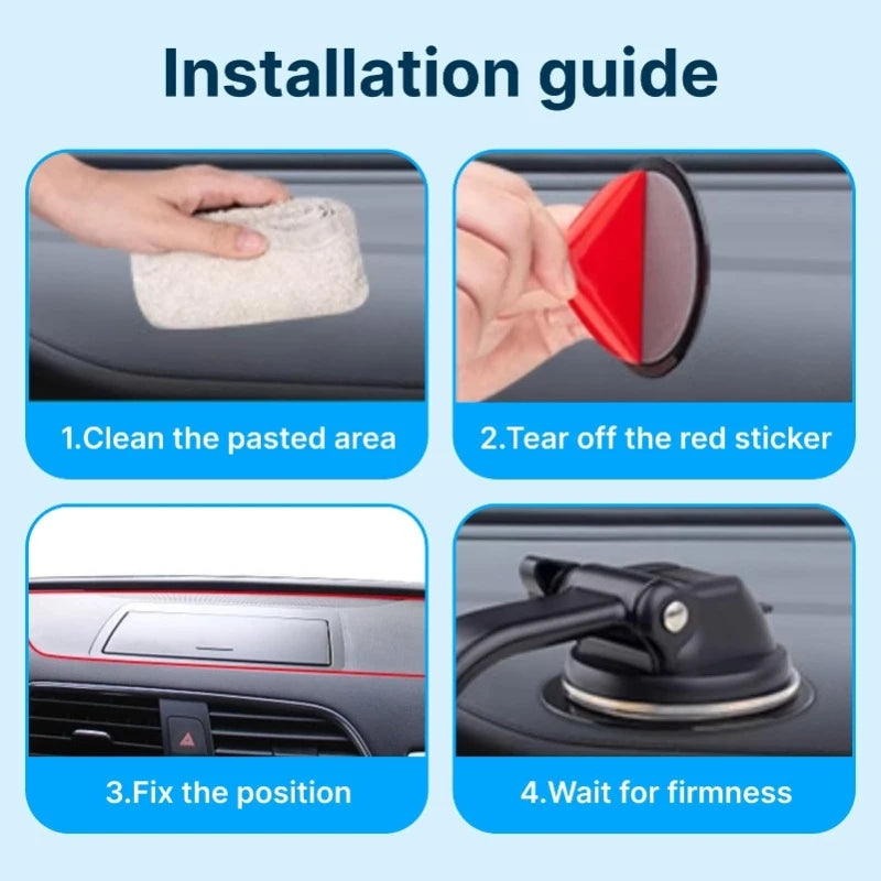Durable Phone Stand Bracket Stickers Universal Mobile Phone Sticker Car Suction Cup Adhesive Sticker for Dashboard Mount Base Zpaxo