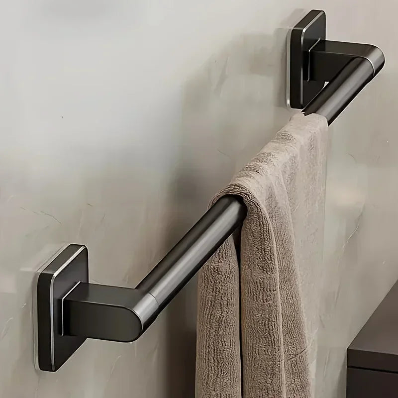 Wall Mounted Towel Rack Bathroom Storage Rack No Drilling Bathroom Horizontal Bar Towel Rack Kitchen Bathroom Accessories Zpaxo