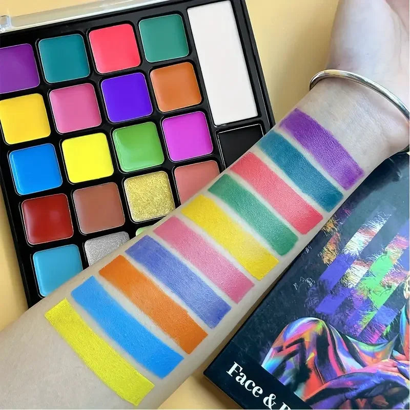22 Colors Face Body Painting Palette Long Lasting Makeup Cosmetics Zpaxo