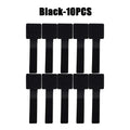 New Reusable Cable Ties Velcro Ties Self-Adhesive Power Cord Cable Holder Adjustable Cord Storage Desktop Organiser Manager Zpaxo Black-10PCS