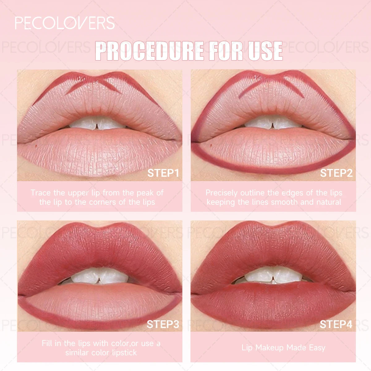 Delicate Lip Liner Pencil Soft Tint Pen Comfort Wear Casual Looks Zpaxo