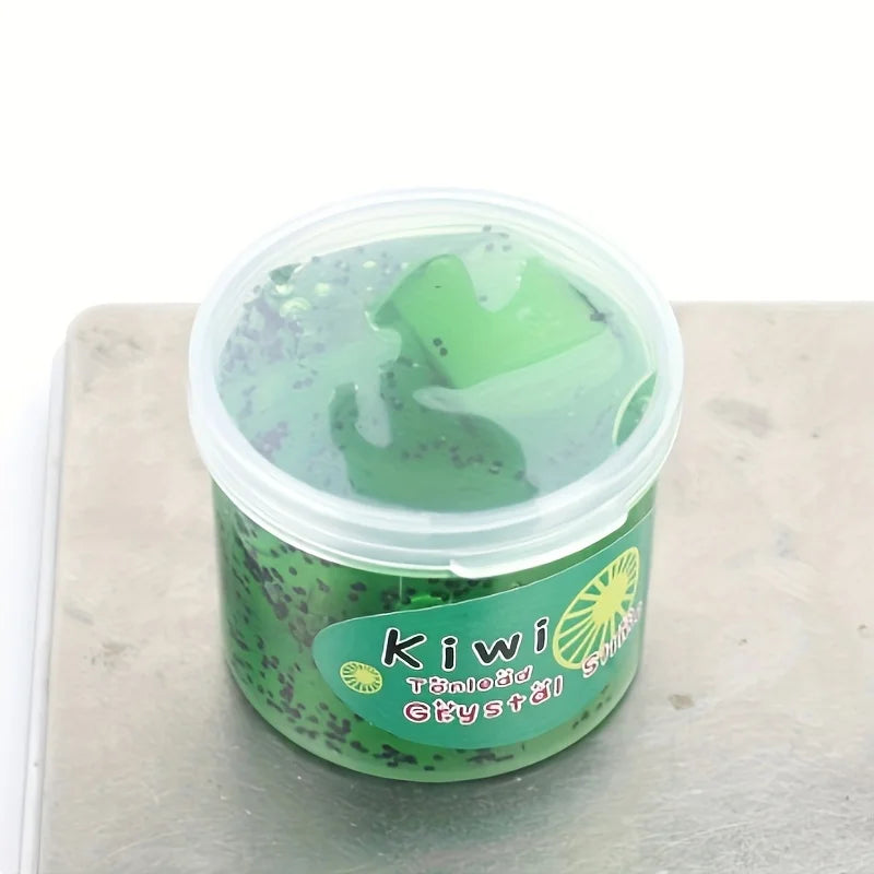 Crystal Mud Slime Fruit Coconut Soft Ceramic Chip Slice Decompressing