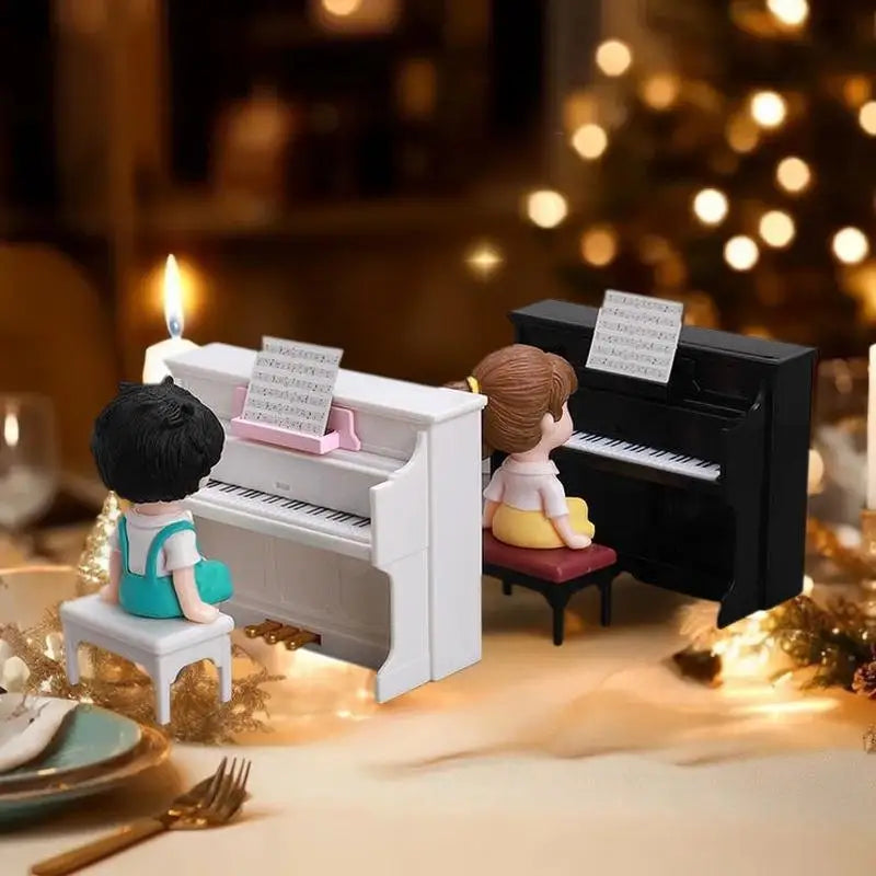 Dollhouse Playhouse Scene Accessory Simulated Mini Piano Musical Zpaxo