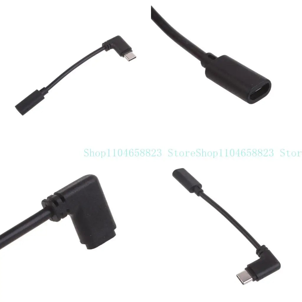 Micro USB to USB C Adapter Cable 90 Degree Bend Converter Wire Line Support Charging for Tablets Phones Game Console Zpaxo