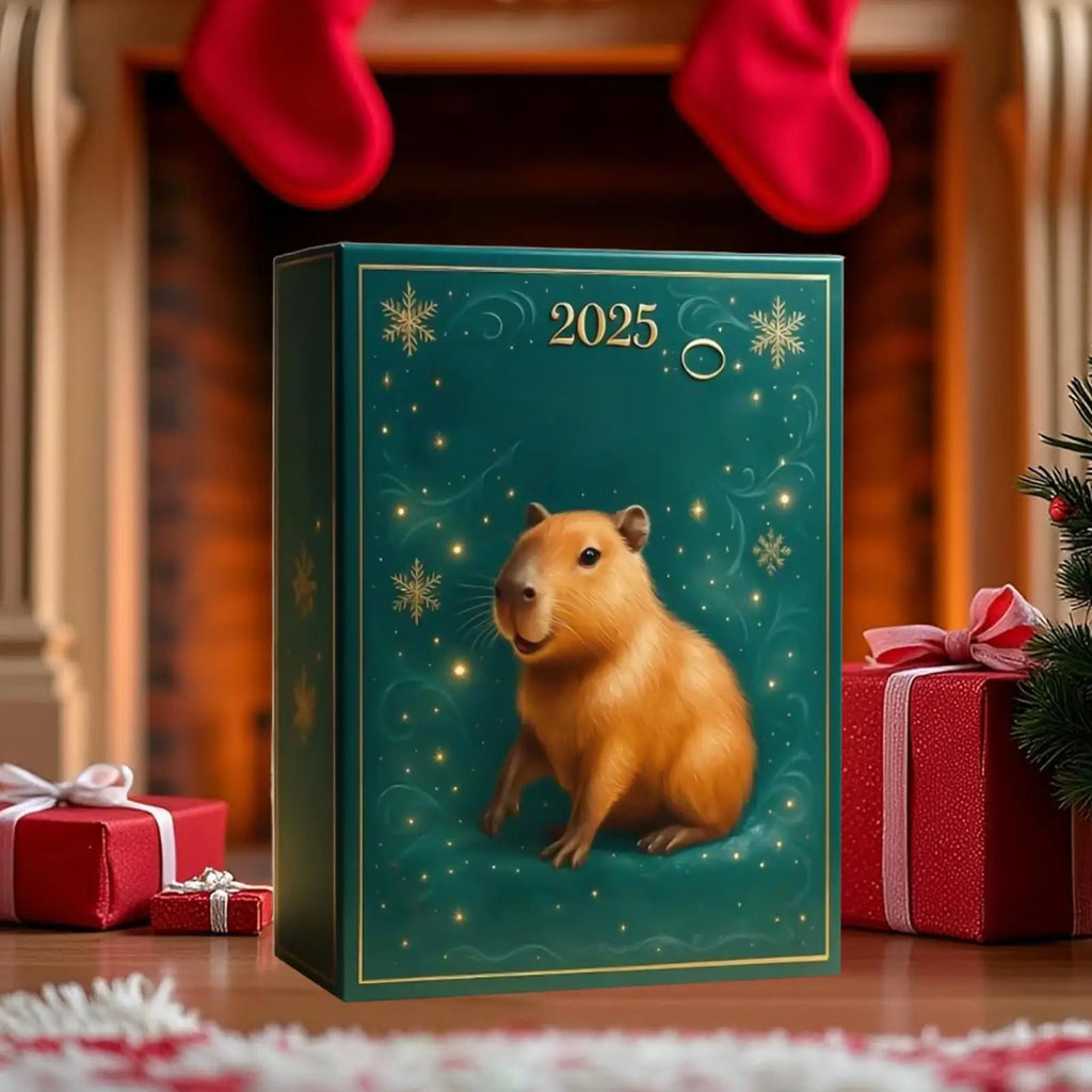 Capybara Advent Calendar 2025 24 Days Countdown Christmas Tree