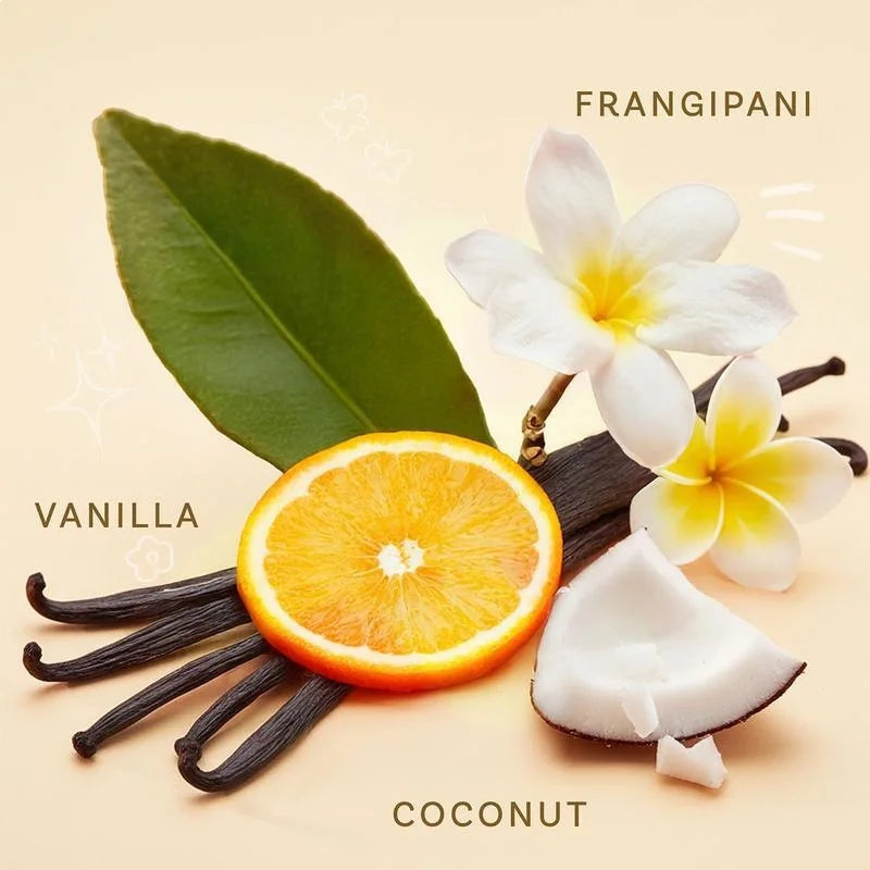 240ml Hair Fragrance Mist Coconut Vanilla Scent Water Based Refreshing Spray Non Sticky Formula Friction Activated Aroma Zpaxo