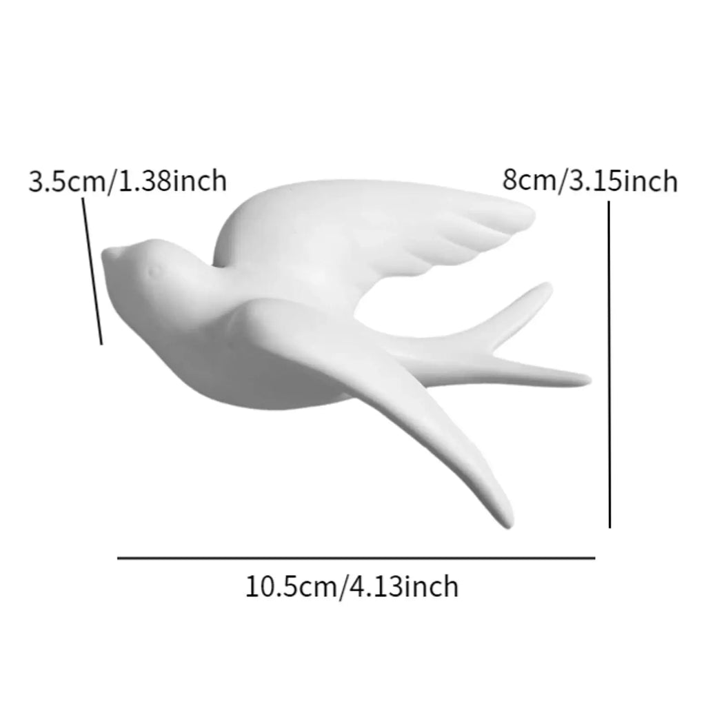 Ceramic Figurine Wall Art Sculpture Suitable Hallway Living Room Zpaxo