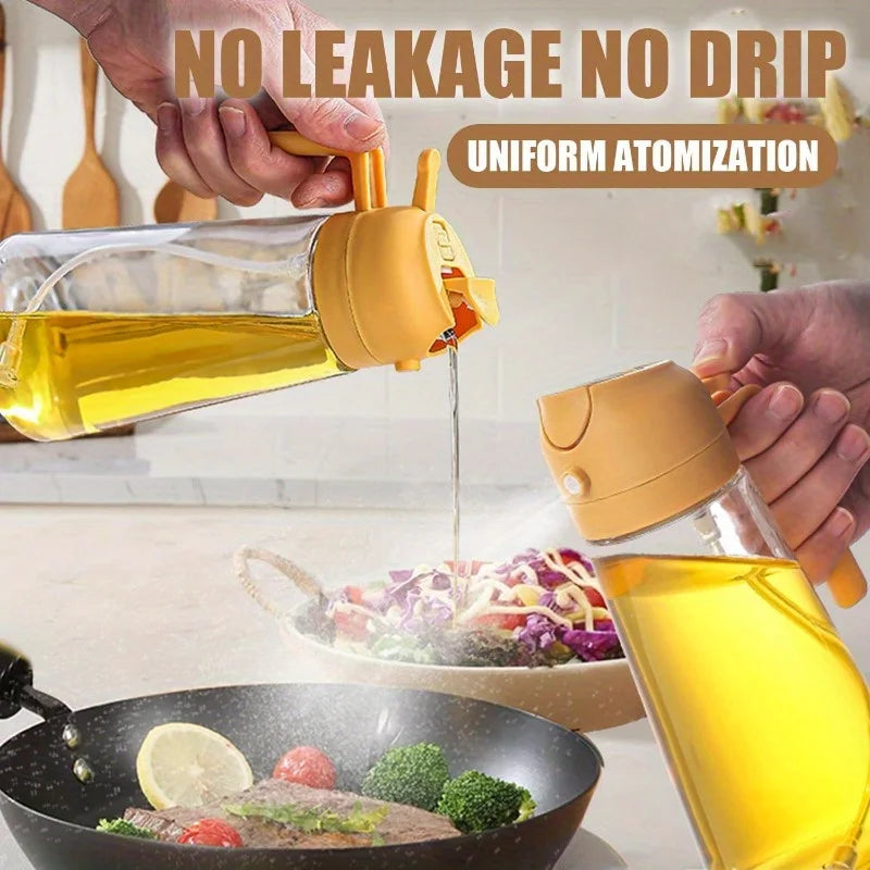 Glass Oil Spray Sprayer for Cooking Olive Spray Spray Oil Polisher Mister for Salad BBQ Kitchen Baking Empty Vinegar Bottle Zpaxo