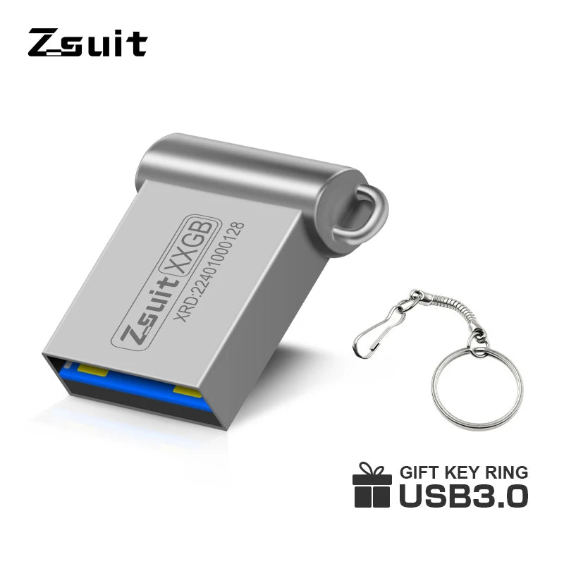 USB Flash Drive High Speed 3.0 Mini Flash Pendrive 128GB 64GB 32GB 16GB Cle USB 3.0 Stick 64GB 128GB USB Storage Key USB Devices Zpaxo 128GB-3.0 Silver