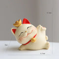 Shake Head Lucky Cat Car Decoration Cartoon Waving Arm Maneki Neko Zpaxo style 4