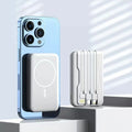 Magnetic Power Bank for Magsafes 20000mAh Wireless PD 22.5W Fast Charger Powerbank External Battery for IPhone Xiaomi Samsung Zpaxo White 20000mAh