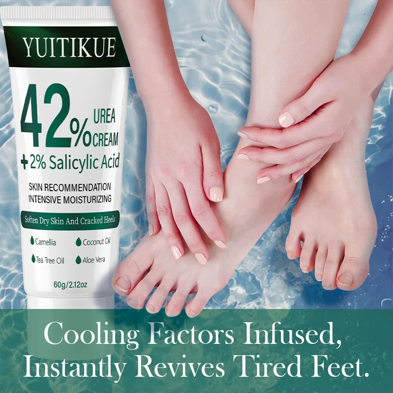 YUITIKUE 42% Urea Cream – Cuticle Softener & Dry Skin Relief 60g Urea Foot Cream Zpaxo