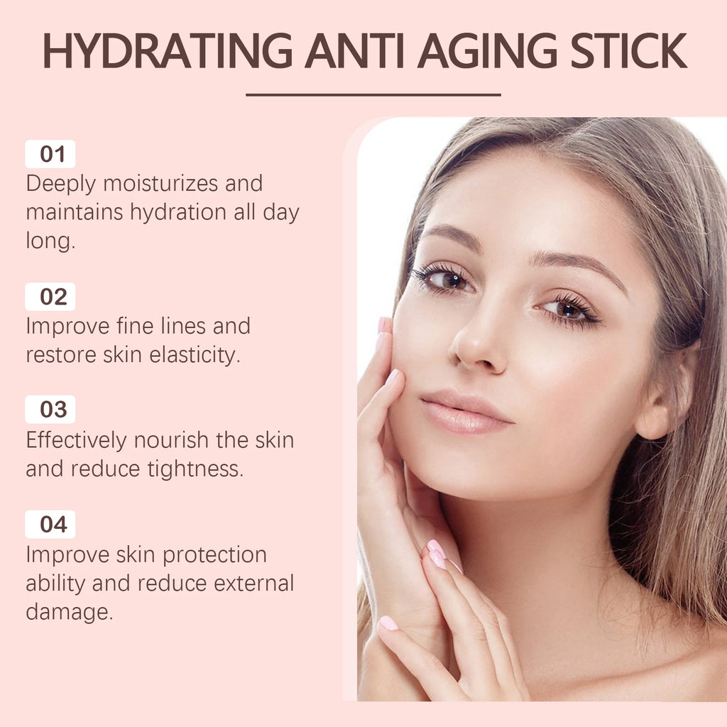 Collagen Firming Balm Stick – Anti-Aging Hydrating Skin Care Facial Balm Stick Zpaxo