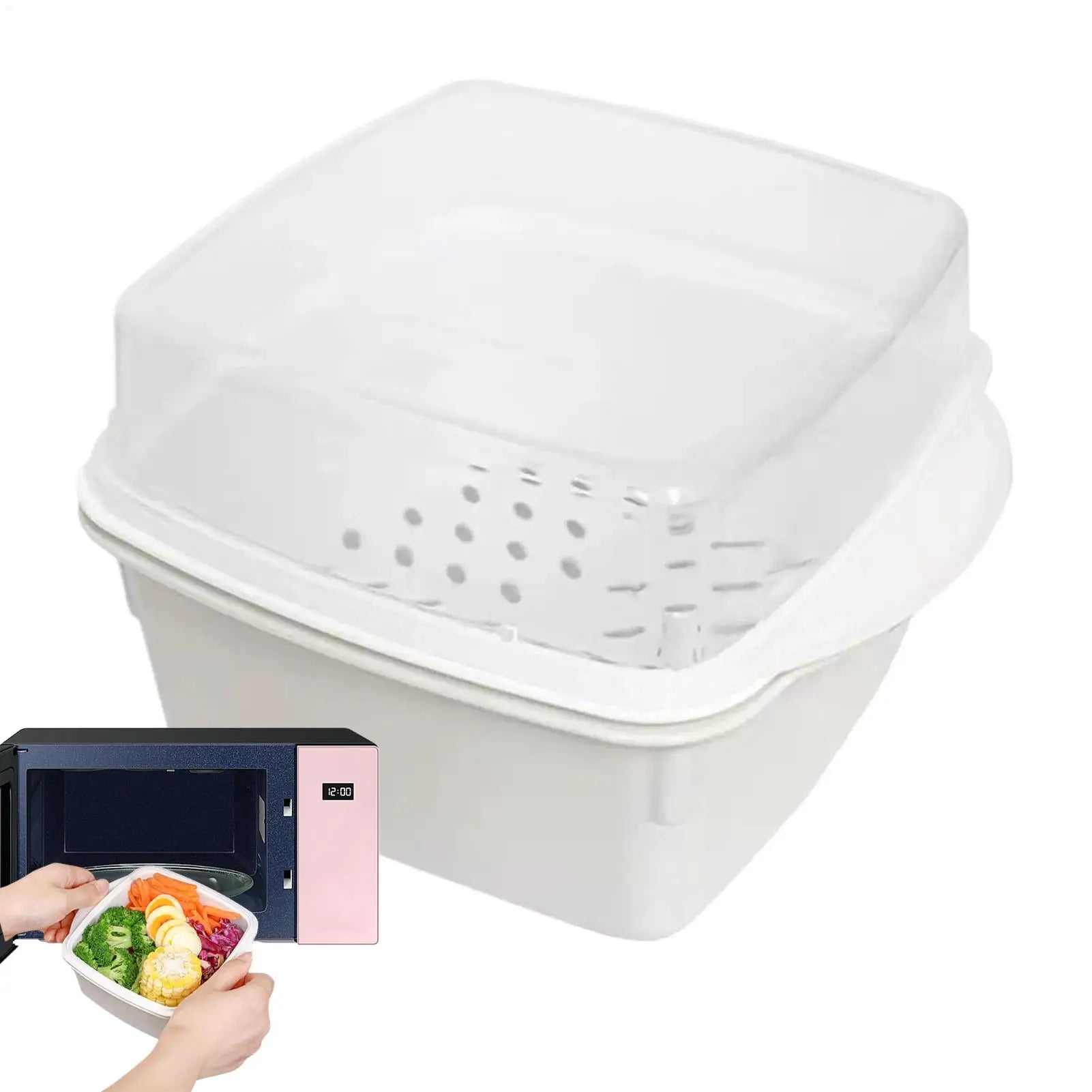 Microwave Steamer Cooker Household Kitchen Versatile Food Container
