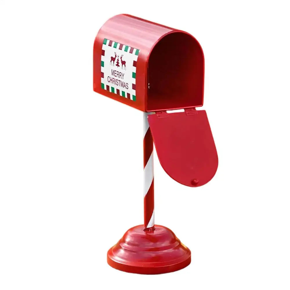 Christmas Mailbox Decoration Retro Metal Interactive Centerpiece