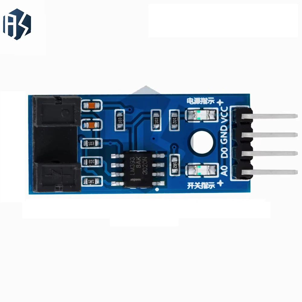 Slot Optocoupler RPM Sensor Module – 3.3V/5V Photogate Tachometer & Digital Counter w/ Optoisolation Zpaxo