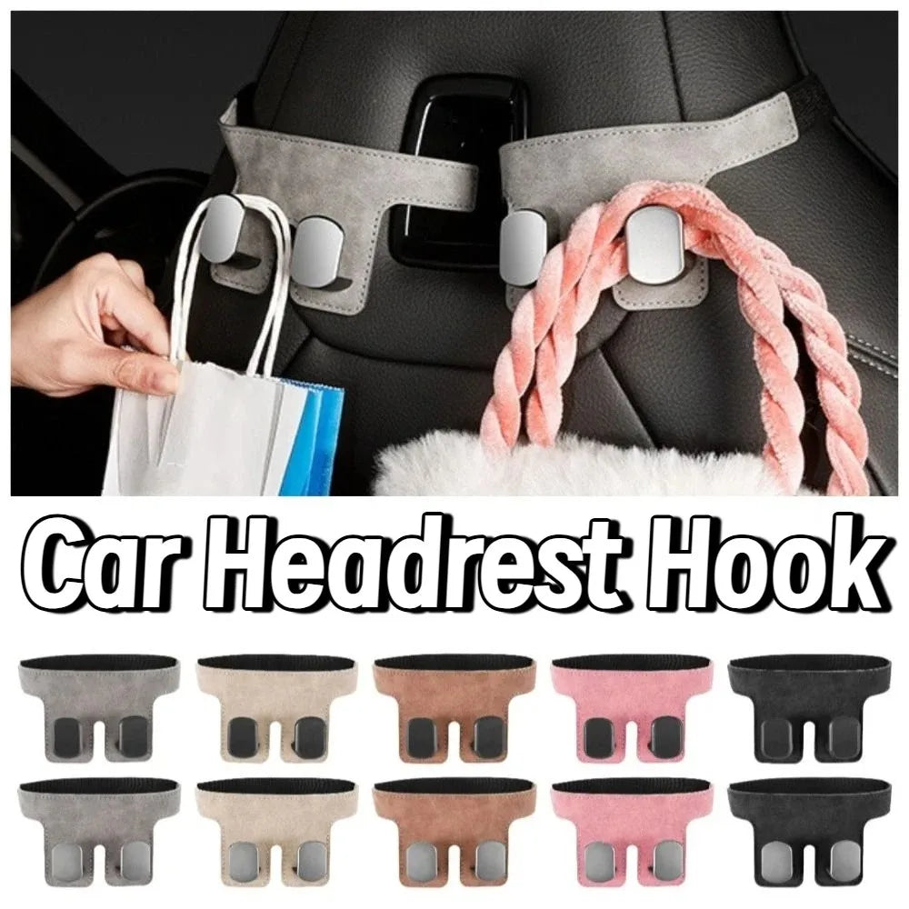 Load-bearing Car Headrest Hook Wear-resistant Double Backseat Hanger Zpaxo
