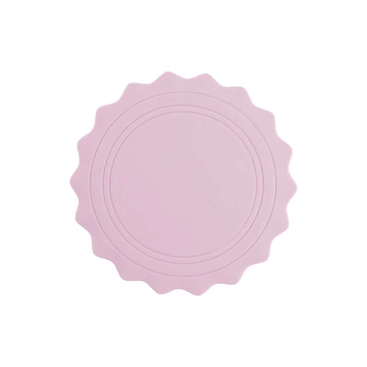 Silicone tea cup mat bowl mat dining table insulation mat home dining mat high-end and heat-resistant sand pot mat Zpaxo Sun shaped pink3PC