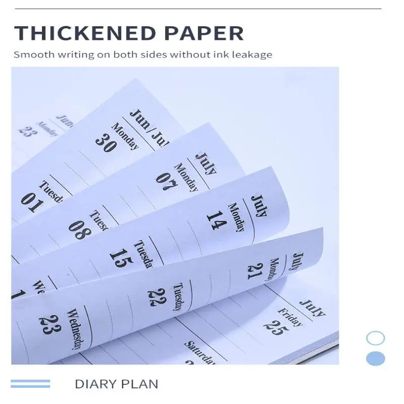 A7 Specification 2026 English Planner Book Mini Portable Pocket Daily