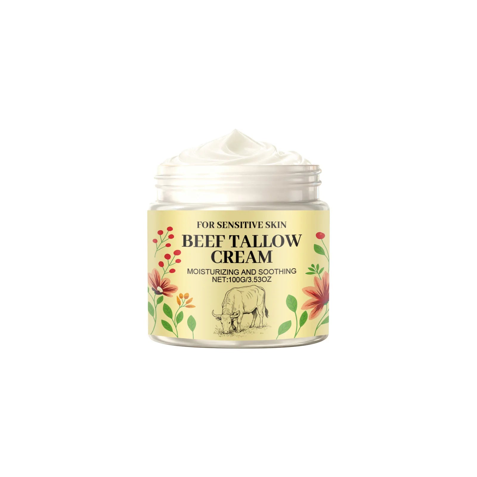 Beef Tallow Body Cream – Deep Moisturizer for Dry Skin 100g Body Moisturizing Cream Zpaxo 100g