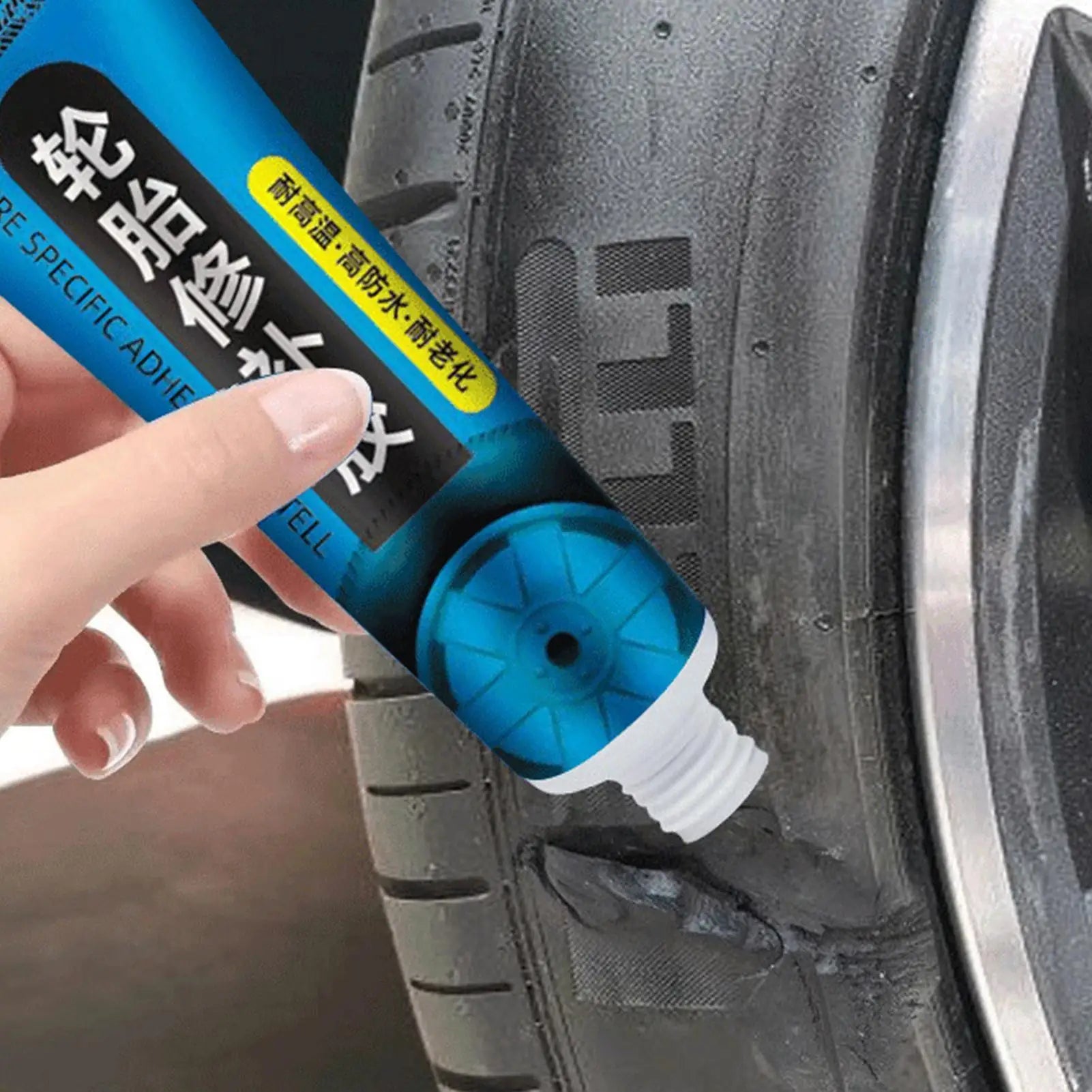 Car Tire Repair Adhesive 60ml Sidewall Tire Repair Kit High Temperature Resistant Tire Repair Glue Sidewall Tire Repair Kit Zpaxo