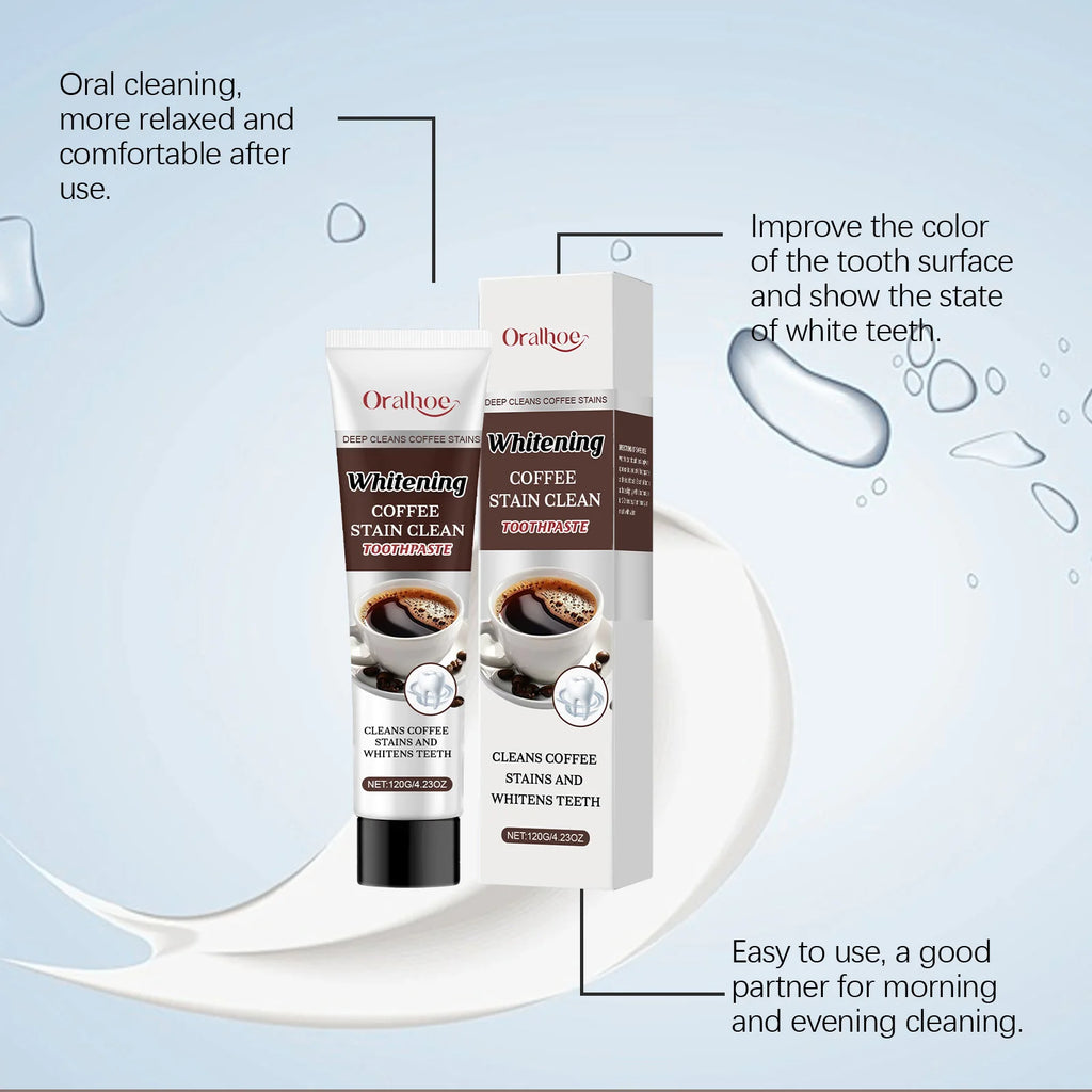 Coffee Stain Removal Toothpaste Whiten Tooth Remover Plaque Improve Bad Breath Protect Enamel Dental Bleach Brighten Toothpaste Zpaxo