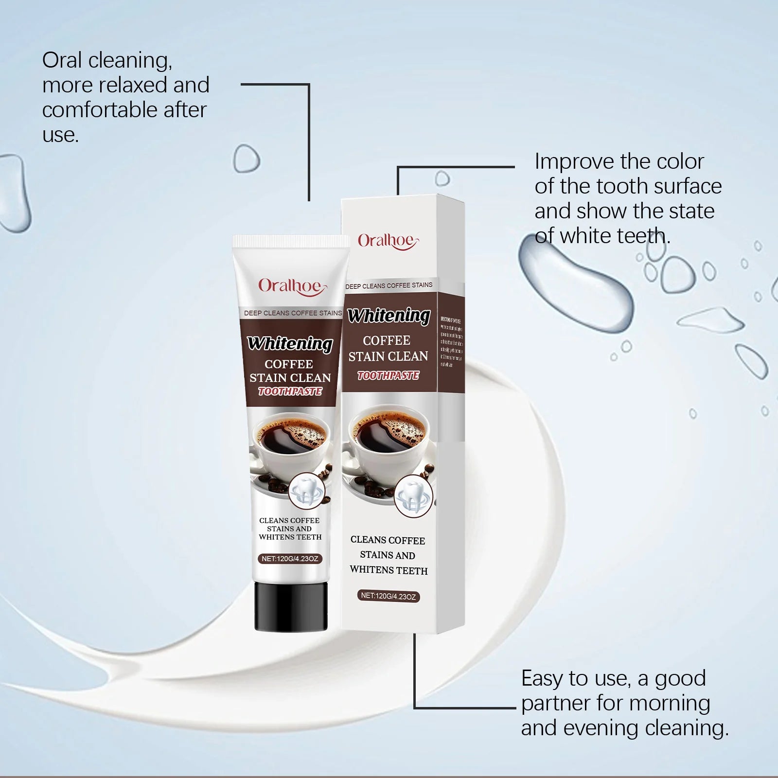 Coffee Stain Removal Toothpaste Whiten Tooth Remover Plaque Improve Bad Breath Protect Enamel Dental Bleach Brighten Toothpaste Zpaxo